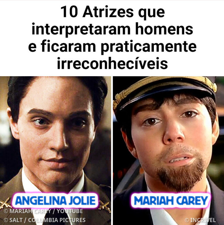 10 Atrizes que interpretaram homens e ficaram praticamente irreconhecíveis